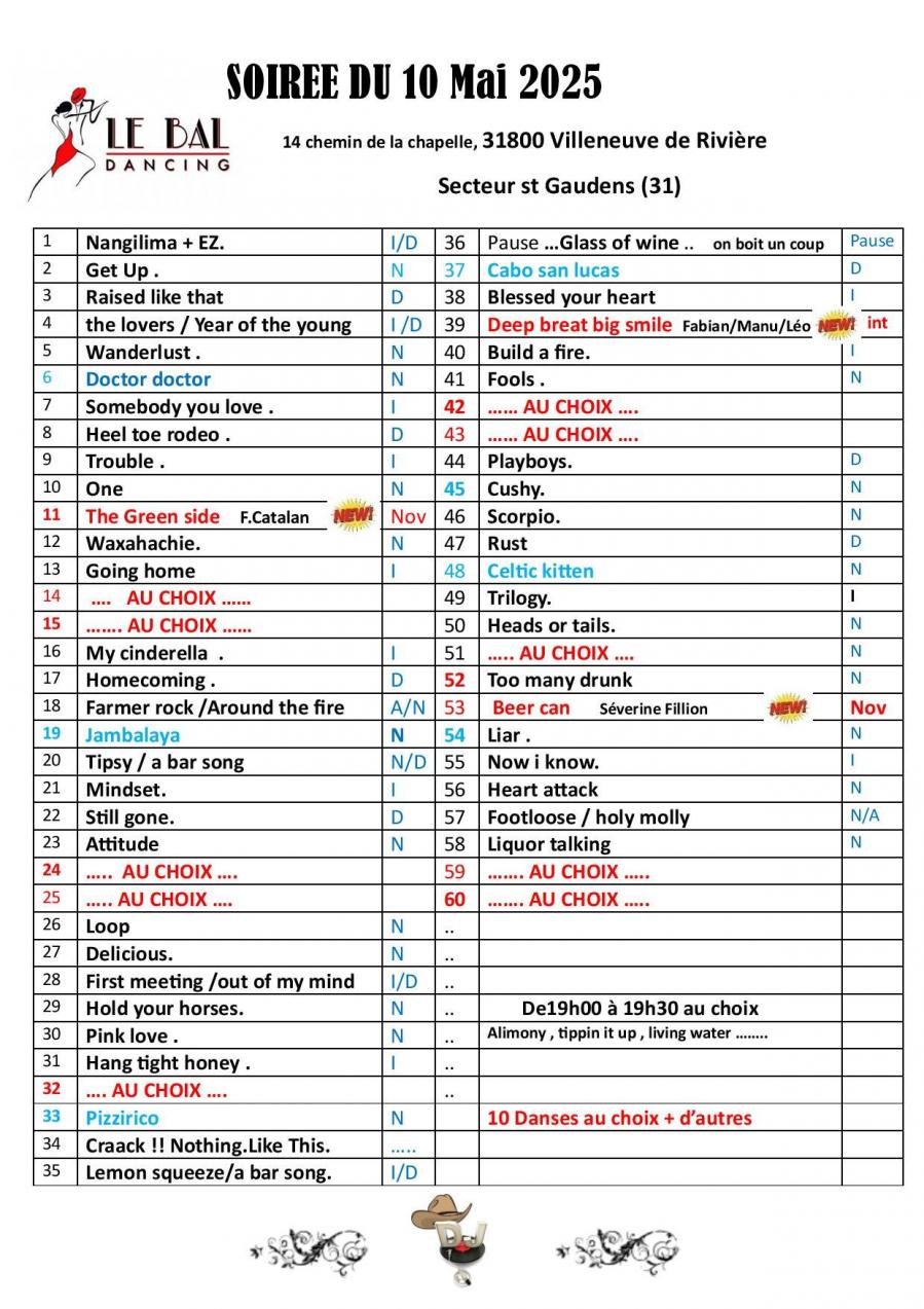 2025 05 10 playlist le bal
